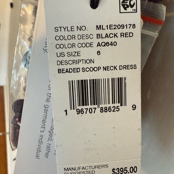 NWT Liv foster Sequin Mini Dress - Red/Black - size 6 - Picture 6 of 6